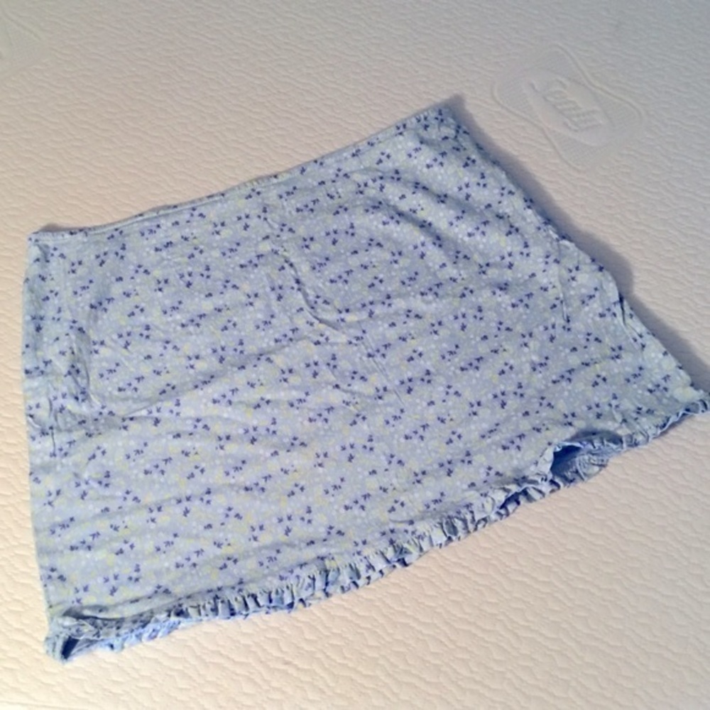 Vintage Express Floral Mini Skirt